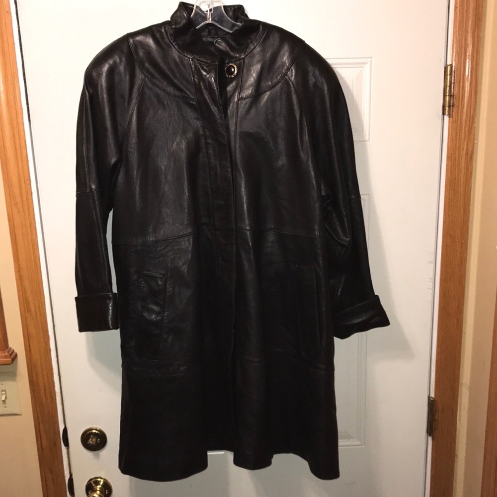 Vintage Tibor Leather Coat‎ L
